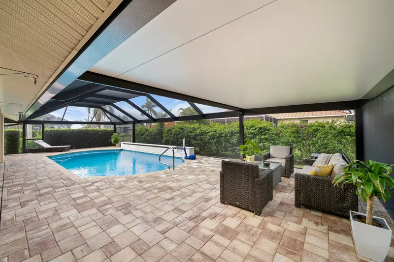 Backyard with living room